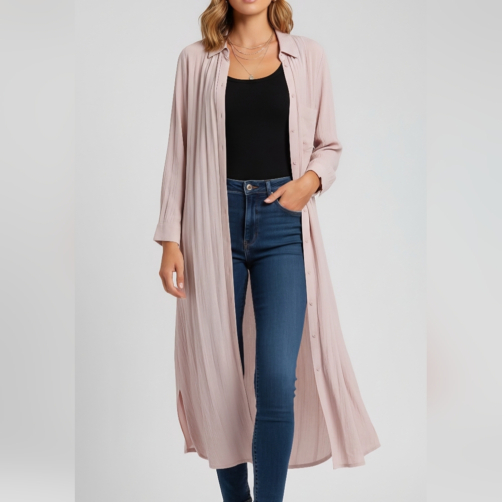 🍓NWT Express Rayon Duster / Shirt Dress/ Cardigan/ Summer Coat/ Cover up